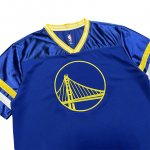 NBA Golden State Warriors brodé Big logo Maillot manche courte bleu size S-XL